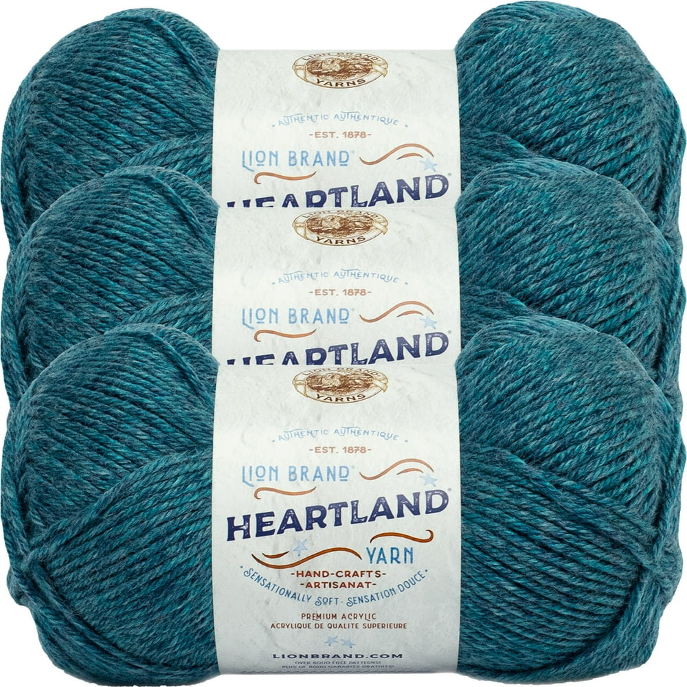 Lion Brand Heartland YarnGlacier Bay, Multipack Of 3