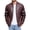 Wine, variant on Mens Faux Leather Bomber Jackets Full Zip Side Pockets Lightweight Fall Winter Tops Vintage Retro Classic Casual Motorcycle Coats