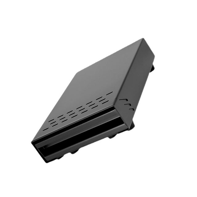 Advancent Caja de posos de café de acero inoxidable tipo cajonera para golpear Juegos de servir café y té Negro