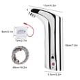 thumbnail image 4 of Fyydes Touchless Faucet, Automatic Sensor Faucet,Automatic Sensor Touchless Hands-Free Hot & Cold Brass Faucet Smart Bathroom Toilet Tap, 4 of 8