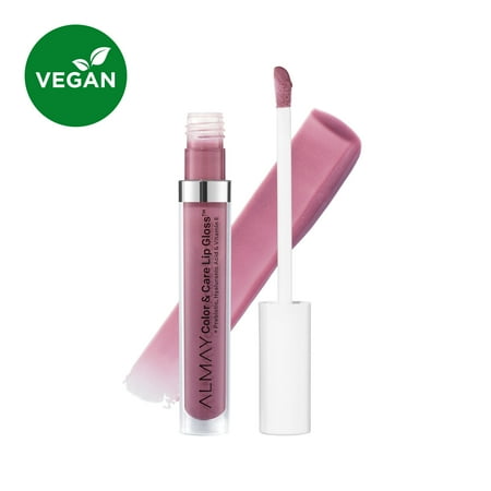 Almay Color & Care Hydrating Lip Gloss, Hypoallergenic, 600 Lunar Blush, 0.1 fl oz