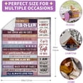 thumbnail image 4 of Daughter in Law Gift, Gifts for Daughter in Law Blanket 50"x60", Daughter in Law Birthday Gifts, Daughter in Law Gift from Mother in Law, Daughter in Law Christmas Wedding Gifts Unique, 4 of 6