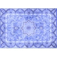 thumbnail image 1 of Ahgly Company Machine Washable Indoor Rectangle Medallion Blue Traditional Area Rugs, 2' x 3', 1 of 4