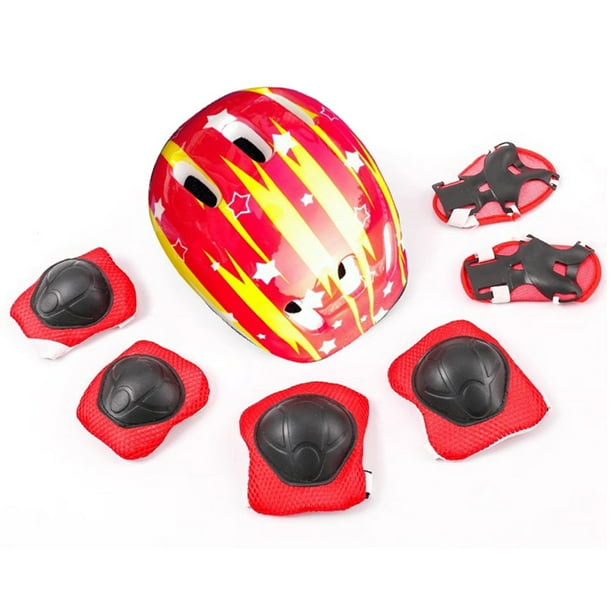 Skateboard Sombrero Y Almohadillas para Gear 7pcs A Prueba Golpes Patinaje Sobre Hielo