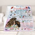 thumbnail image 5 of to My Granddaughter ButterflyThrow Blanket Granddaughter Gifts from Grandma Birthday Gifts for Granddaughter Lightweight Flannel Warm Soft Blanket Gift for Girl Women for Home Sofa 50"x60"for Teen, 5 of 6