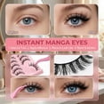 thumbnail image 2 of LAPTOM MAX 14pcs Manga Lash Anime Spiky False Eyelashes Kit with Tweezers for Daily Makeup Gift, 2 of 7