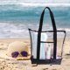 thumbnail image 5 of Qarigey Bolsa transparente multiusos, práctica para playa, bolsa de playa, cómoda Bolsas de mensajero y de hombro, 5 of 6