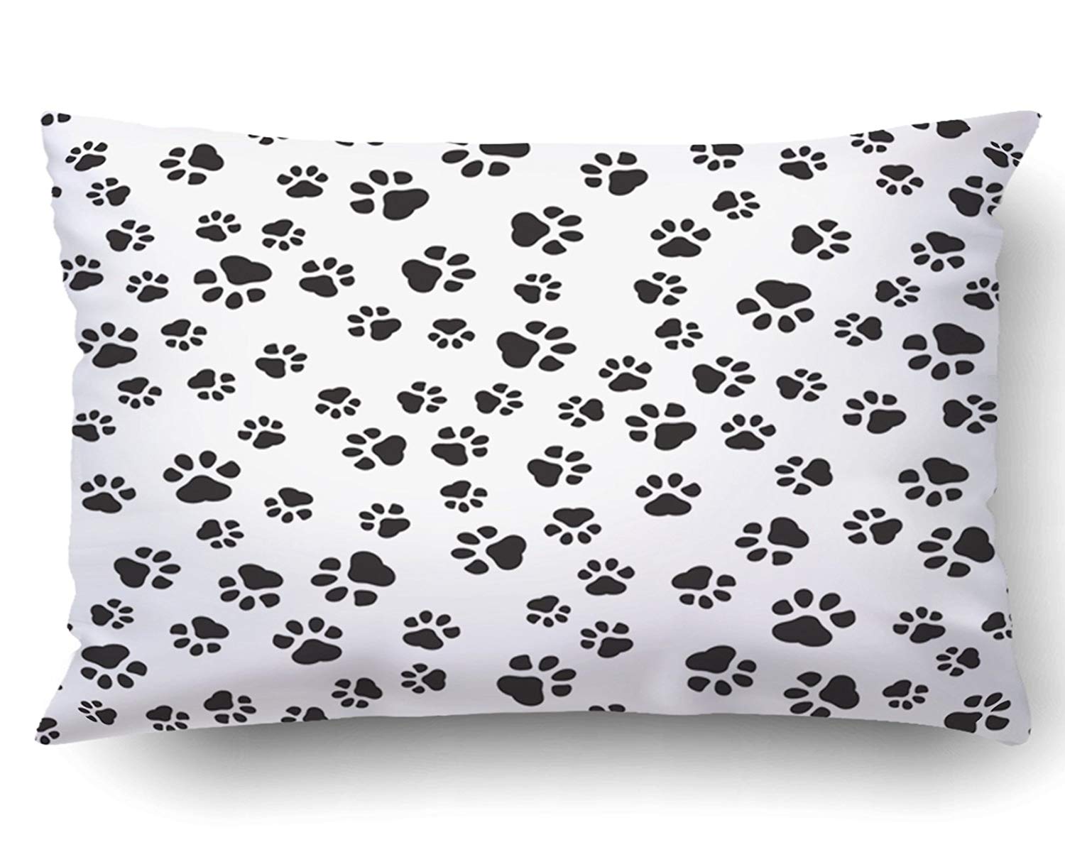 paw print pillow