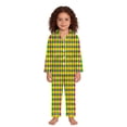 thumbnail image 4 of Huowey Girls Toddler Carnival Home Wear Outfits Long Sleeve Striped Plaid Button Down Blouse And Trousers Comfortable Bedtime Sleep Wear Relaxed Clothes Sets,Multicolour,13-14 Years, 4 of 4