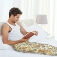 thumbnail image 6 of Bingfone Hippie Bee Honeycomb Mens All Over Print Sleep Pajama Pants-Large, 6 of 6