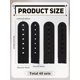 thumbnail image 2 of 40 Sets PE Plastic 7 Holes Hat Replacement Fasteners Buckle Strap Extender Baseball Cap Cowboy Hat Snap Strap Clip Black 81x20x4mm Hole: 2.6mm, 2 of 3