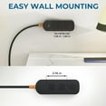 thumbnail image 3 of Weatherproof Power Strip, Transparent Surge Protector with 3 Wide Outlets, 1875W/15A, 5FT Flat Plug Outdoor Extension Cord, IPX6 Rated for Indoor/Outdoor Use, UL & FCC Listed, 3 of 7