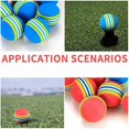 thumbnail image 2 of 80 Pcs Golf BallsSoft Foam Garden Golf Balls Practice Golf Balls Sponge Rainbow Golf Balls for Indoor Outdoor, 2 of 7