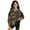 Camo Hunting Print, variant on Girls Half Zip Sweatshirt with Long Sleeve, Camo Hunting Forest Oversized Sweatshirts for Teen Girl, Fall Fashion Athletic Tops Pullover Jackets for Sports and Daily Wear