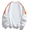 thumbnail image 4 of Chiccall Mens Cotton Fleece Sweatshirts Plus Size Crew Neck Raglan Long Sleeve Sweat Shirts Casual Comfy Athletic Colorblock Sweatshirts, 4 of 7