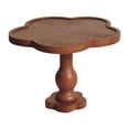 thumbnail image 2 of Flower-Shaped Rustic Wood Cake Stand – Acacia Wood Dessert Display Riser, Multi-Use Serving Tray, Farmhouse Cake Pedestal, Home & Wedding Dessert Holder, 2 of 6
