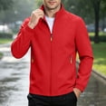 thumbnail image 2 of Cmtiyu Fashion Jackets for Men Casual Long Sleeve Stand Neck Outdoor Zip Up Red Jackets with Zip Pockets XXS-3XL, 2 of 9