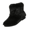 thumbnail image 3 of Willtoo Faux Fur Plush Boots for Women Winter Fluffy Furry Boots Flat Heel Snow Boots, 3 of 5