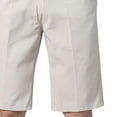 thumbnail image 4 of Mens Suit Shorts Casual Pleated Front 9 Inch Cotton Golf Shorts Knee Length Classic Work Dress Shorts for Men Big and Tall Size S-4XL Beige, 4 of 4