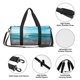 thumbnail image 4 of Fotbe Sunny Ocean Waves Bolsa Deportiva de Lona Plegable con Estampado, Bolsa de Gimnasio con Bolsillo Seco/Húmedo, Bolsa de Viaje Ultraligera de Gran Capacidad, 4 of 6