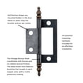 thumbnail image 2 of Hickory Hardware Surface Face Mounted Collection Hinge (Pair), Surface Face Mounted - Vintage Bronze, 2 of 7