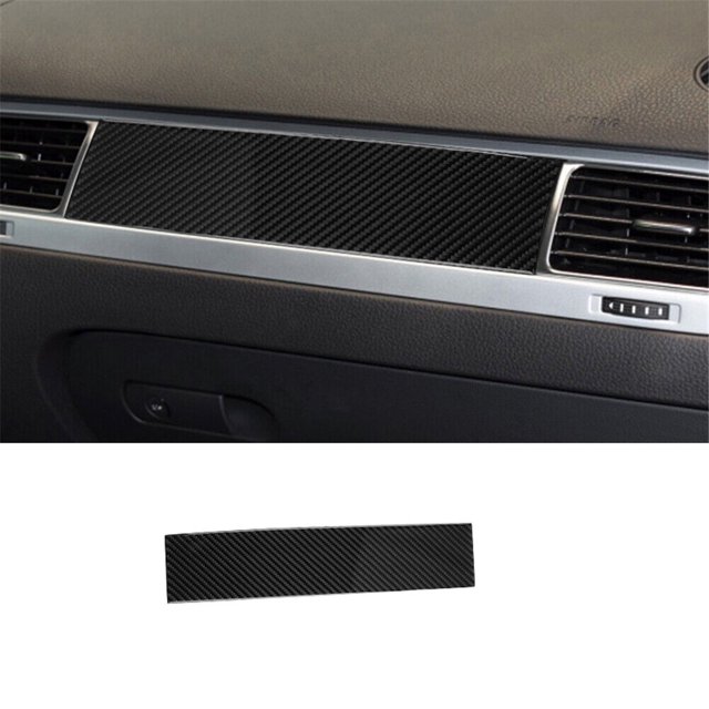 Co Driver Central Control Trim Cover Decor Carbon Fiber for VW Touareg 2011-2018