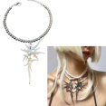 thumbnail image 2 of Collar de perlas de espina, gargantilla de perlas, joyería de fiesta, material ABS para mujer, 2 of 5