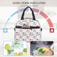 thumbnail image 4 of Disketp I Love My Dad Lonchera Térmica para Mujer y Hombre, Bolsa de Almuerzo Reutilizable e Impermeable para Trabajo, Viajes y Picnic, 4 of 7