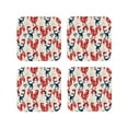 thumbnail image 2 of Balery 4 Pcs Roostersleather Coasters Set, Drink Table Cup Coasters For Living Room Kitchen Coffee Decor, 2 of 9
