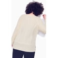 thumbnail image 3 of Zim & Zoe Women's Plus Size Mixed Texture Top, 3 of 6