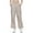 Khaki, variant on hoksml Womens Cargo Pants Solid Color Drawstring Casual Pants Elastic Waist Wide Leg Workwear Pants Multi-Pockets Ankle-tied Pants‌