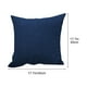thumbnail image 2 of Fundas de almohada de lino para sofá, cojín de decoración del hogar, cómodo, transpirable, multicolor 45*45cm, azul oscuro, 2 of 5