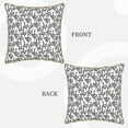 thumbnail image 3 of Fotbe Snake Pattern Velvet Decorative Throw Pillow Covers with Elegant Piping, Soft Plush Cushion Cover for Sofa, Bed, Car, Office-18"x18", 3 of 8