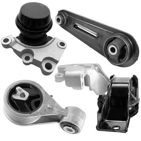 4M Auto Parts.Engine Mounts & Insert of Left Automatic Transmission Mount (Bracket Must be Reused) 4PCS Set. Part Numbers 9856 9452 9453 10092IN