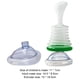 thumbnail image 3 of 1 juego de dispositivo de asfixia RCP primeros auxilios máscara de respiración para niños adultos (A verde), 3 of 6