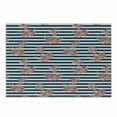 thumbnail image 1 of Anchor Cutting Board, Floral Anchor on Striped Surface Crescent Moon Modern Theme Art, Decorative Tempered Glass Cutting and Serving Board, Small Size, White Blue and Red, by Ambesonne, 1 of 1