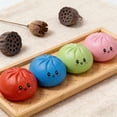 thumbnail image 2 of Yippzo Mystery Dumpling Squishy , 3.35 Inch Giant Dumpling Stress Ball, Rainbow Mystery Squishy Bun, Soft Squeeze Decompression Dough for Adults, 2 of 7
