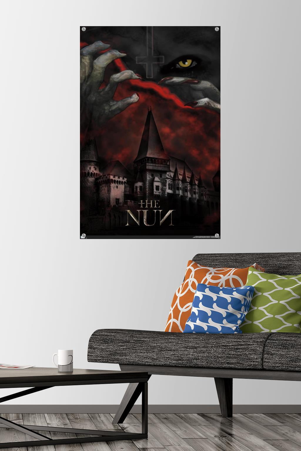 The Nun - Castle Wall Poster with Pushpins, 22.375" x 34"
