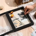 thumbnail image 4 of Shadow Box Frame 8.5x11 with Linen Back - Sturdy Memory Display Case of Flower, Pictures, Medals and More, 4 of 8