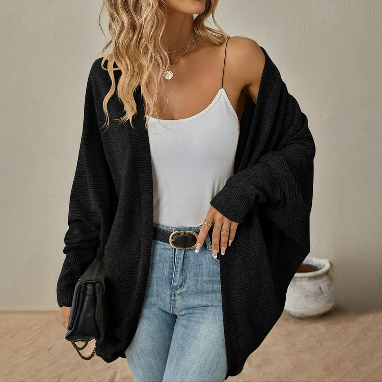 Fashion Bat Sleeve Thin Knit Women's Cardigan Fashion Bat Sleeve Thin Knit Women's Cardigan