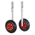 thumbnail image 1 of VEVOR Boat Launching Wheels, 600 lbs Load Capacity, 12" Aluminium Alloy Transom Wheel with Inflatable Rubber Tires, Folding Launch Wheels with 4 Quick Release Pin, Fit 13' Long Inflatable Fishing Boat, 1 of 9