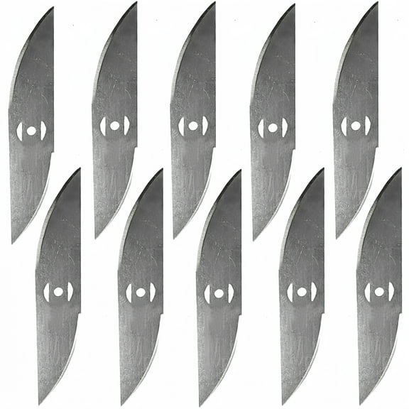KingFurt 10 Pack Universal Metal Blades For String Trimmers Durable Lawn Care Attachments For Grass Cutting