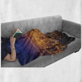 thumbnail image 6 of City Soft Flannel Fleece Blanket, Cape Town Panorama at Dawn South Africa Coastline Roads Architecture Twilight, Cozy Plush for Indoor and Outdoor Use, 60" x 80", Marigold Blue Pink, by Ambesonne, 6 of 6