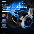 thumbnail image 2 of Cateissary Somic-auriculares con cable, interfaz USB profesional portátil, visualización de vídeo LED, auriculares para juegos, accesorios con micrófono Juegos de teclado y mouse para computadora, 2 of 6