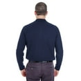 thumbnail image 2 of 8542 UltraClub Unisex Long-Sleeve Whisper Pique Solid Polo Shirt, 2 of 3