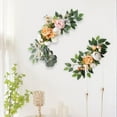 thumbnail image 4 of 2x Wedding Arch Flowers Welcome Sign Ceremony Decor Greenery Leaves , Orange, 4 of 9