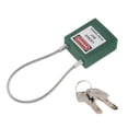 thumbnail image 1 of S SERENABLE Lockout Padlock Keyed Different, Standard 6-pin cylinder Lock Green, 1 of 9