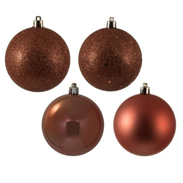 Vickerman N596871A 3 in. Coral Ball 4 Finish Assorted Ornament - 32 per Bag