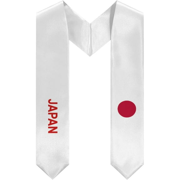 Japan Cool Graduation Stole Shawl Sash Honor For Study Aboard International Students
