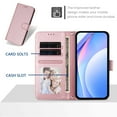 thumbnail image 2 of for Google Pixel 8 Flip Wallet Case, Classic Card Slots RFID Blocking Premium PU Leather Magnetic Clasp Kickstand Shockproof Drop Protective Men Women Rugged Wallet Phone Cover, Rosegold, 2 of 8